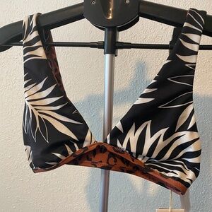 NWT - Spotted In Paradise Ava - Reversible Tank Bikini Top for Women